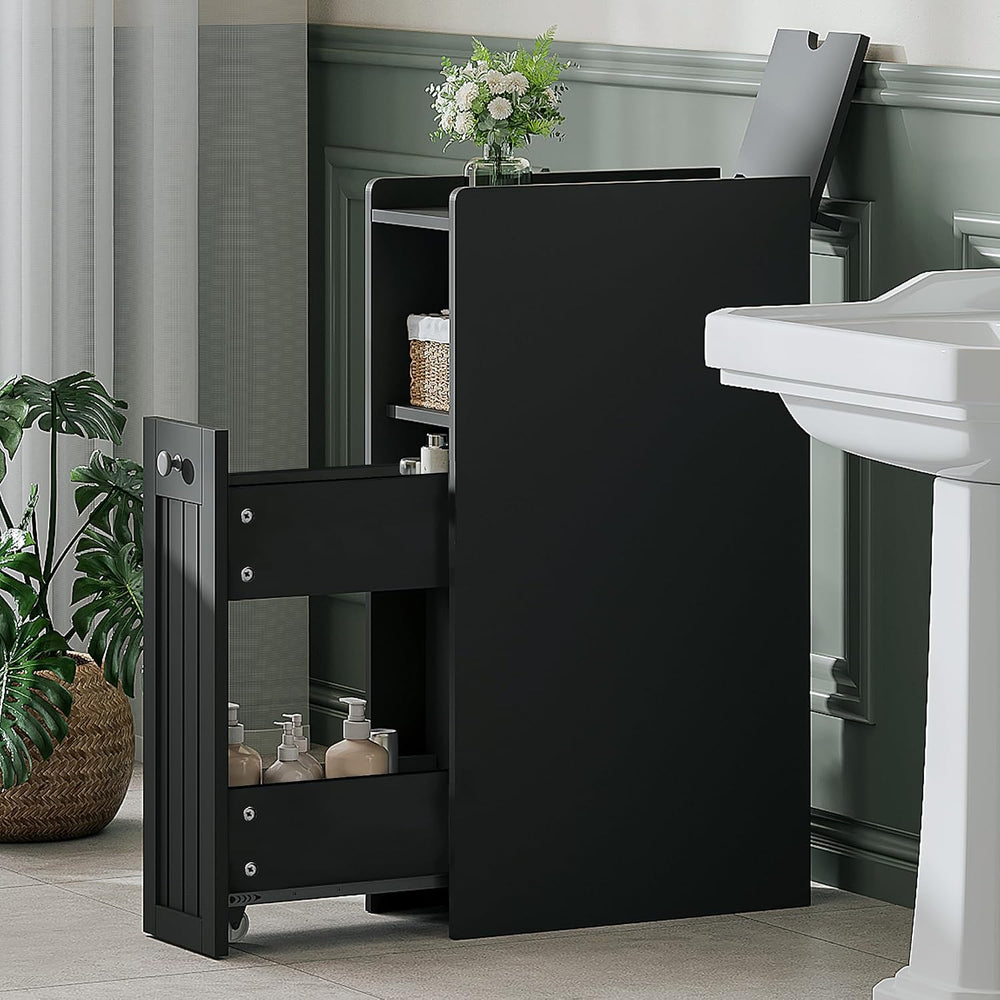 ChooChoo Slim Bathroom Storage Cabinet with Slide Out Drawers