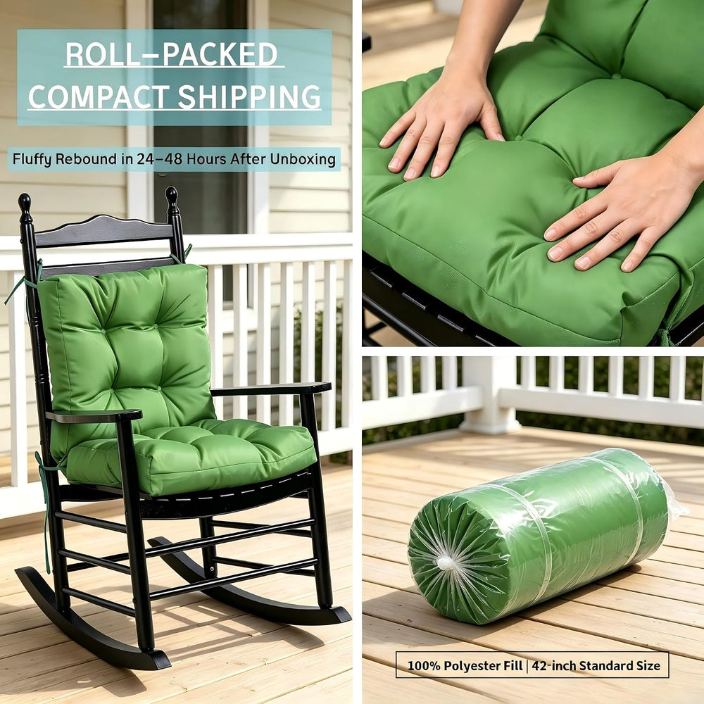 QILLOWAY Outdoor Chair Cushion for Patio Furniture, Waterproof Patio Cushions...