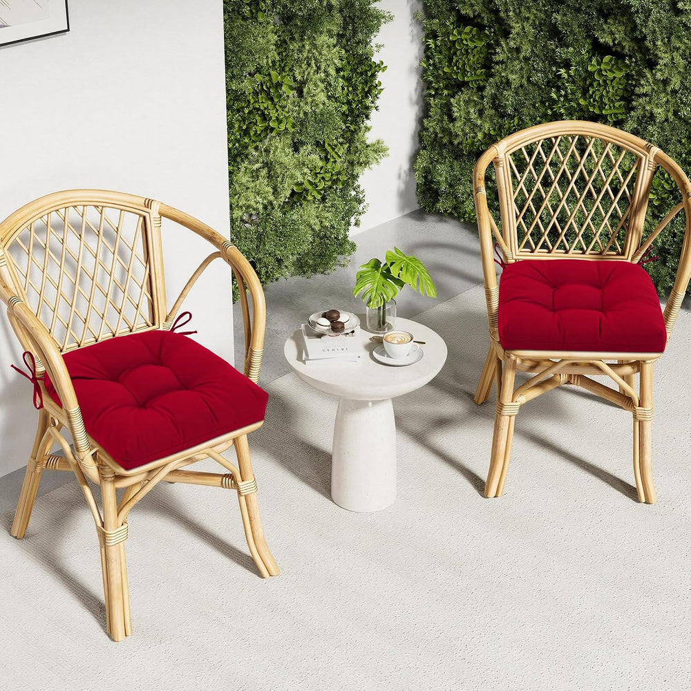 idee-home Outdoor Chair Cushions Set of 4, Patio Seat Cushions