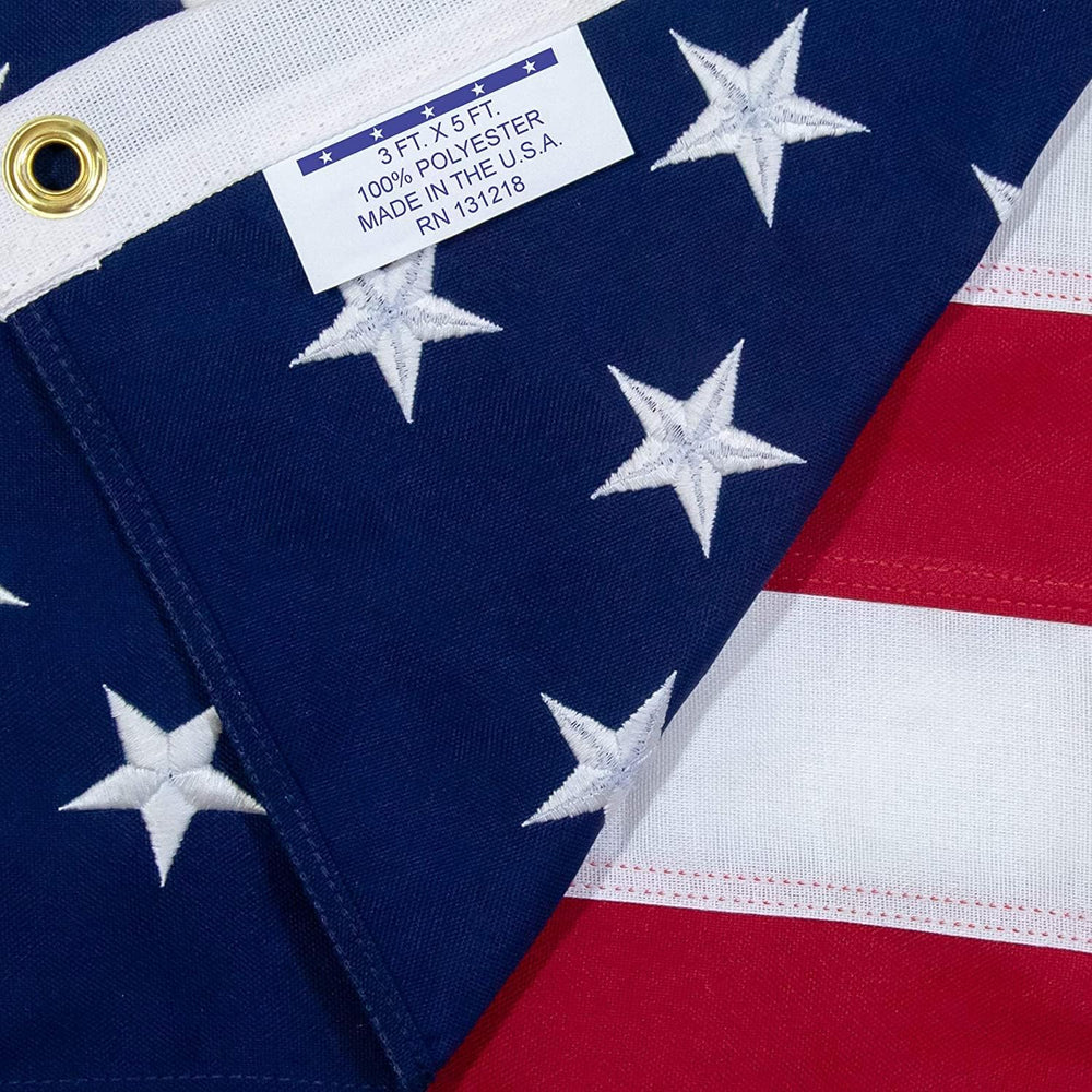 Valley Forge 3x5 FT Koralex US American Flag 2 Ply Polyester Commercial Grade