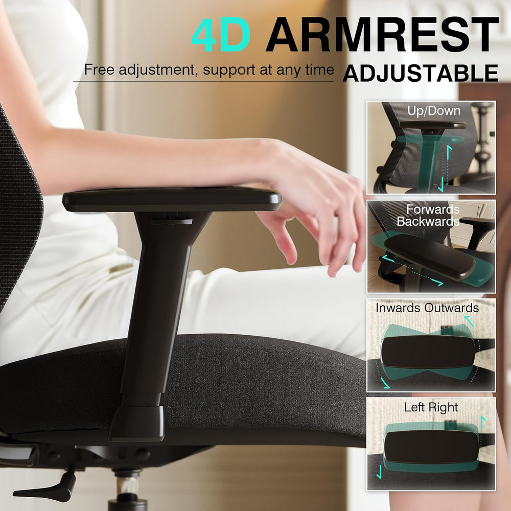 ELABEST Ergonomic Mesh Office Chair,Comfy Computer Desk Chair- BIFMA 5.1 Cert...