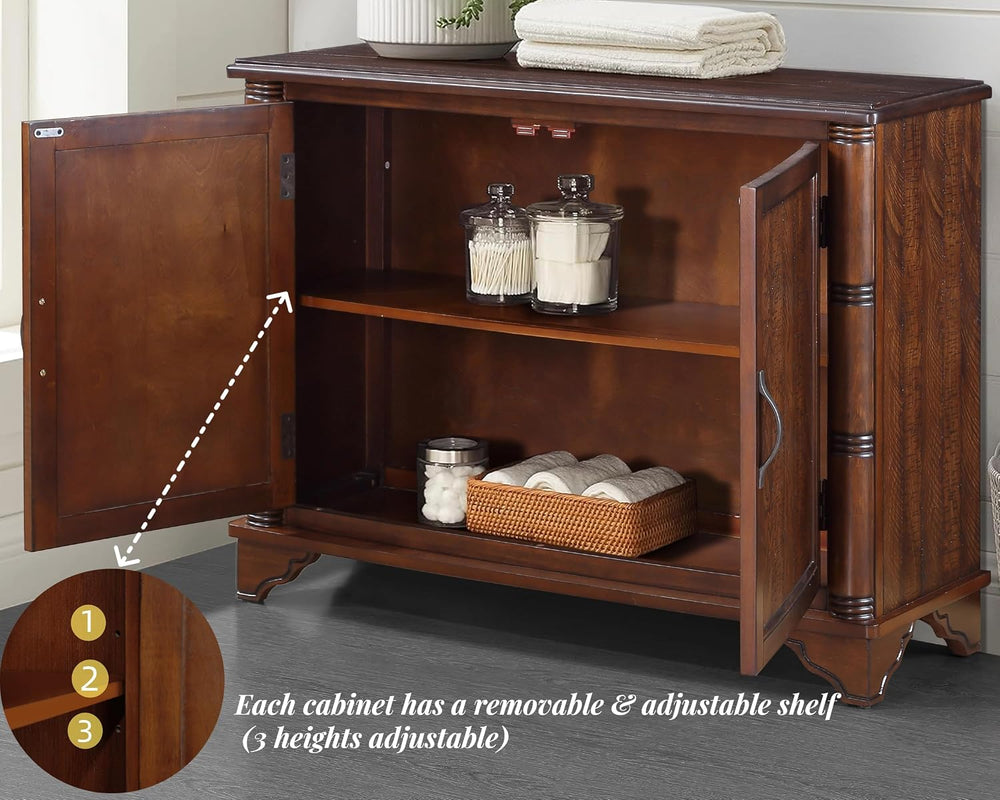 LKTART 40" Vintage Sideboard Buffet Storage Cabinet, Accent Storage Cabi...