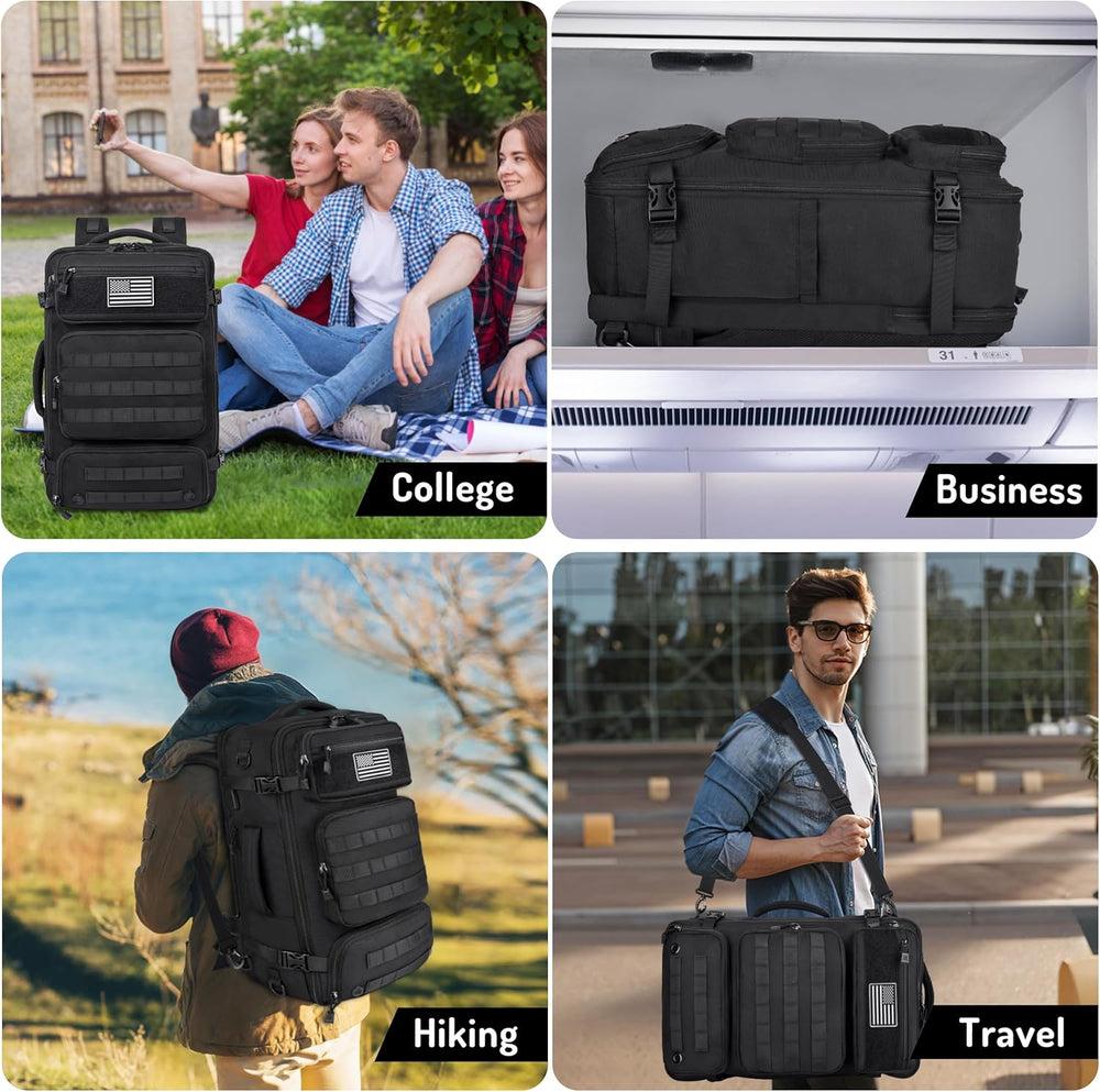 MOZETO Travel Backpack for Men 40L TSA Approved Carry On Backpack with USB Ch...
