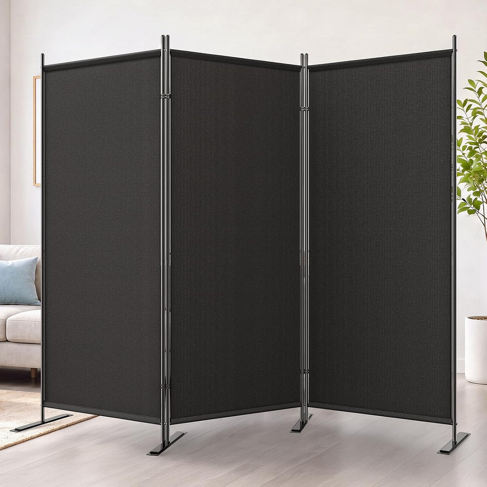 JOSTYLE 3 Panel Room Divider 100" W x 71" H Folding Privacy Screen,...
