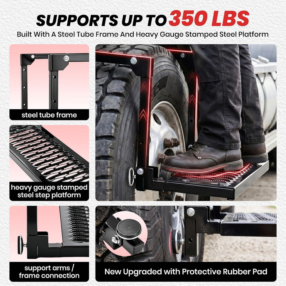 Sakerplus Upgrated Heavy Duty Folding Tire Step