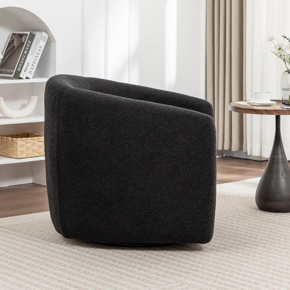 MINCETA Swivel Accent Chair,Modern Barrel Chair 360 Free Swivel Accent Armcha...