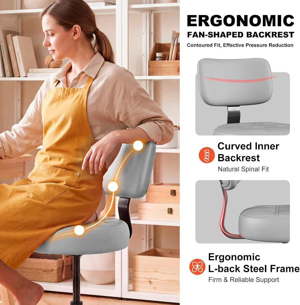 Drafting Chair with Backrest, Tall Desk Chair for Standing Desk