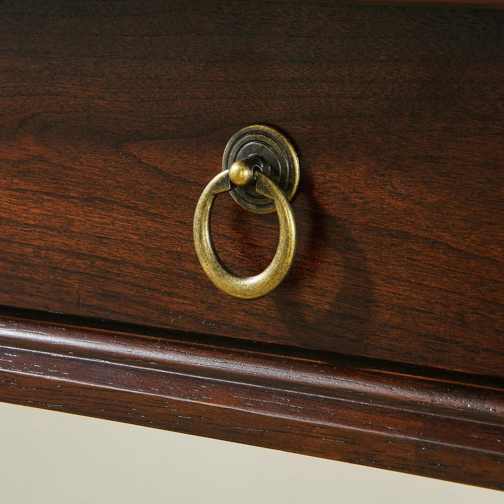 Computer Writing Desk with 2 Storage Drawers, 46"W French Provincial Cor...