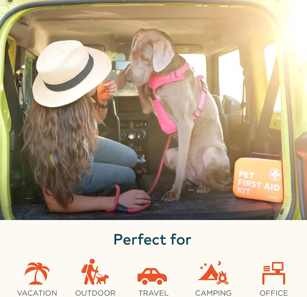 ARCA PET Cat & Dog First Aid Kit for Car - Pet Emergency Kit for Home Off...