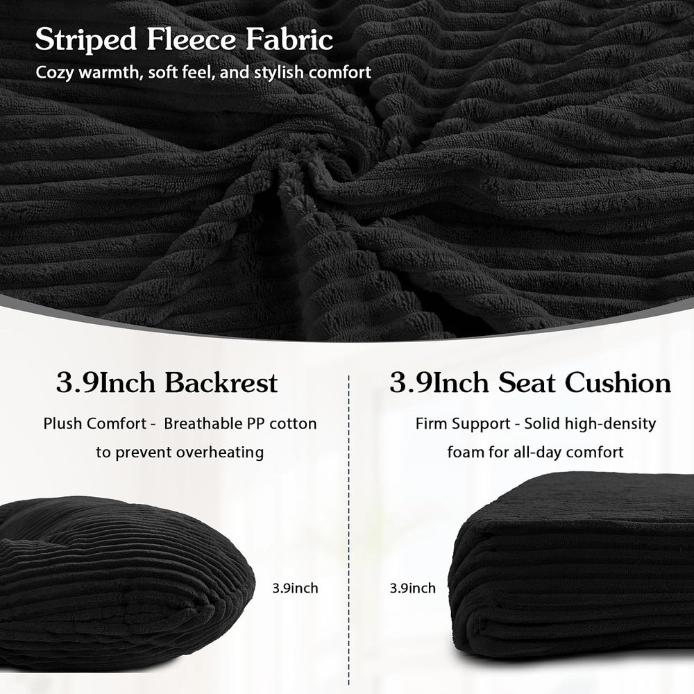 ANMINY 5PCS Glider Rocker Replacement Cushions, 29.5"H Back 3.9"Thi...