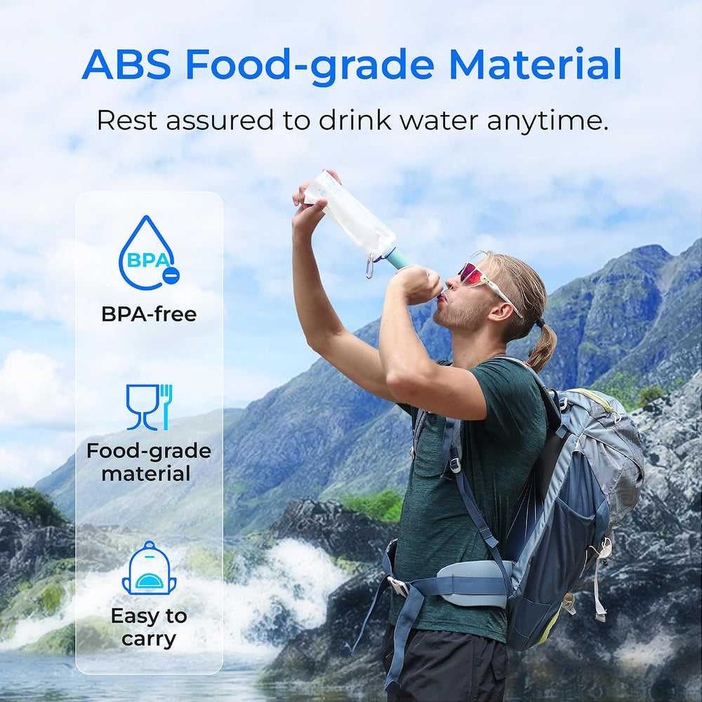 Waterdrop Portable Water Filter Straw, Camping Water Filter