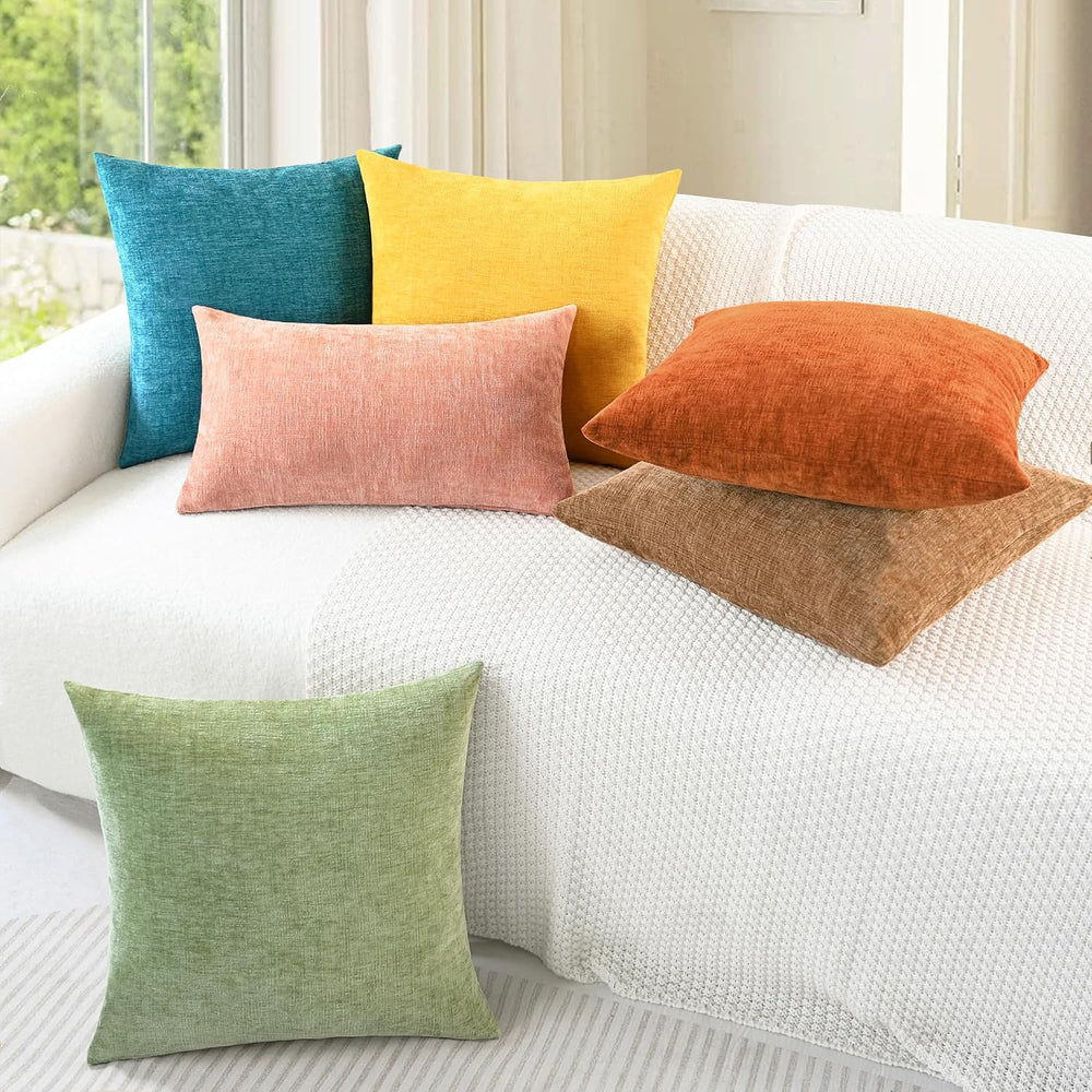 CaliTime Fall Decorative Throw Pillow Covers 26 X 26 Inches Burnt Orange