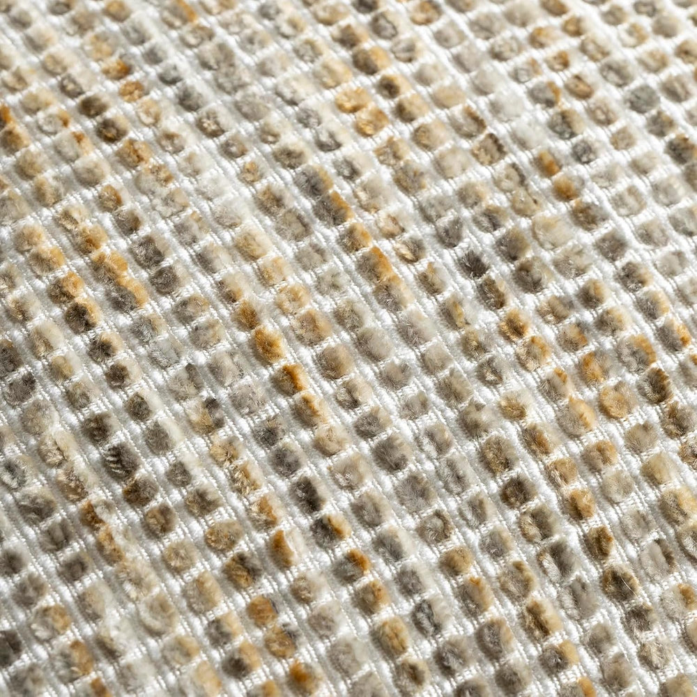 Pack of 2 Neutral Euro Sham Covers 24x24 Boho Textured Dots Stripe Chenille L...