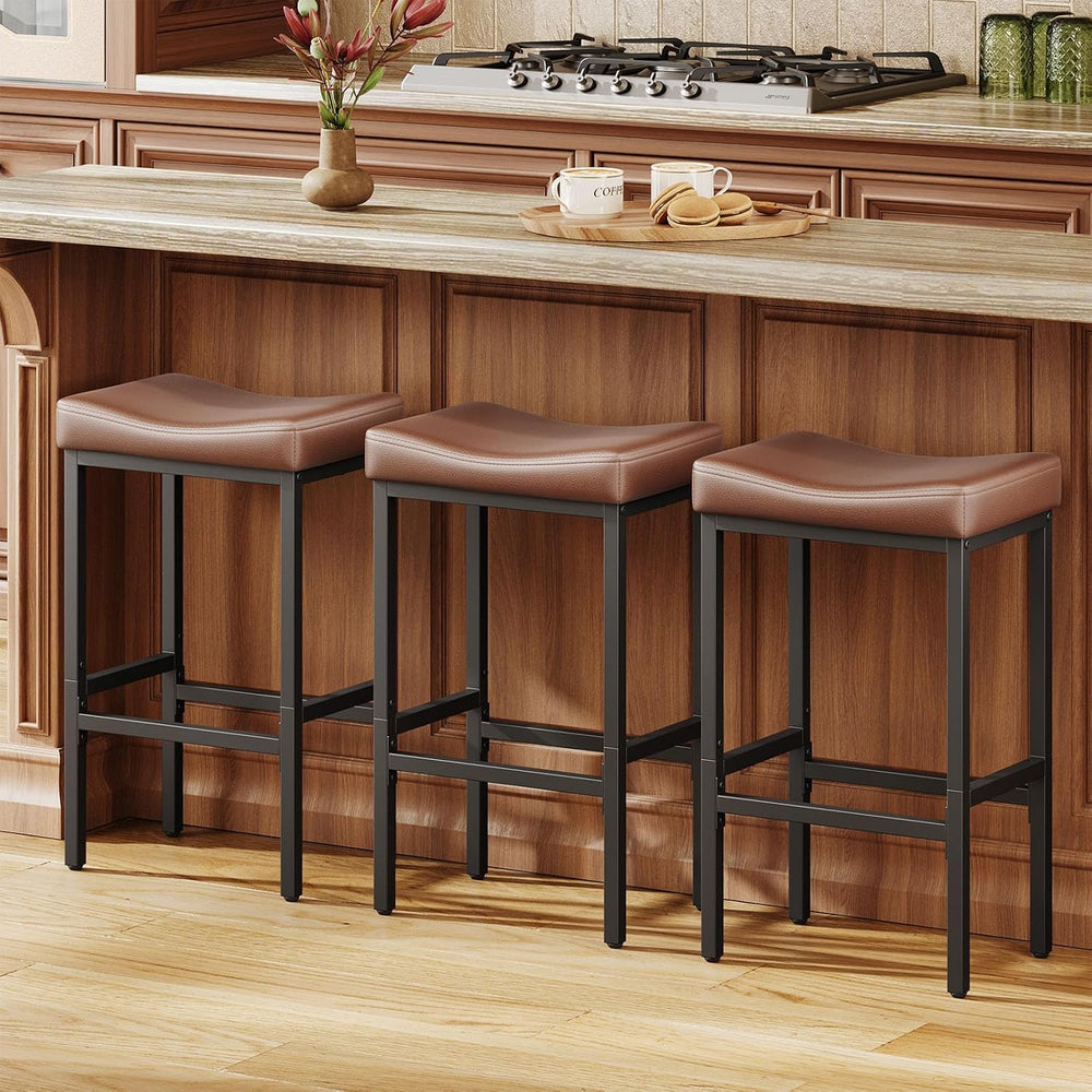 Compact 24 Inch Counter Height Bar Stools Set of 3