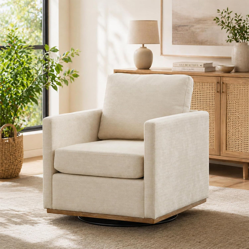 Chifee & Vingol 30.7" W Mid Century Modern Swivel Accent Chair