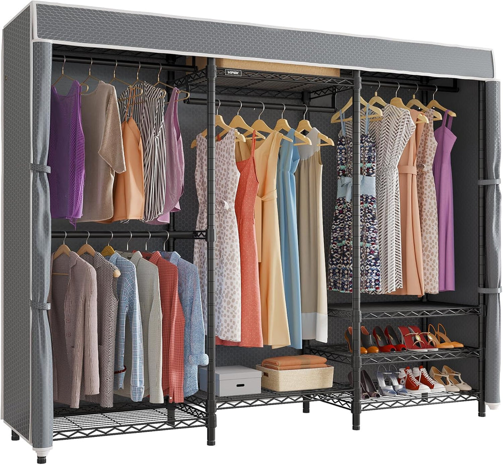 VIPEK V5C Portable Closet Wardrobe Bedroom Armoires Heavy Duty Covered Clothi...