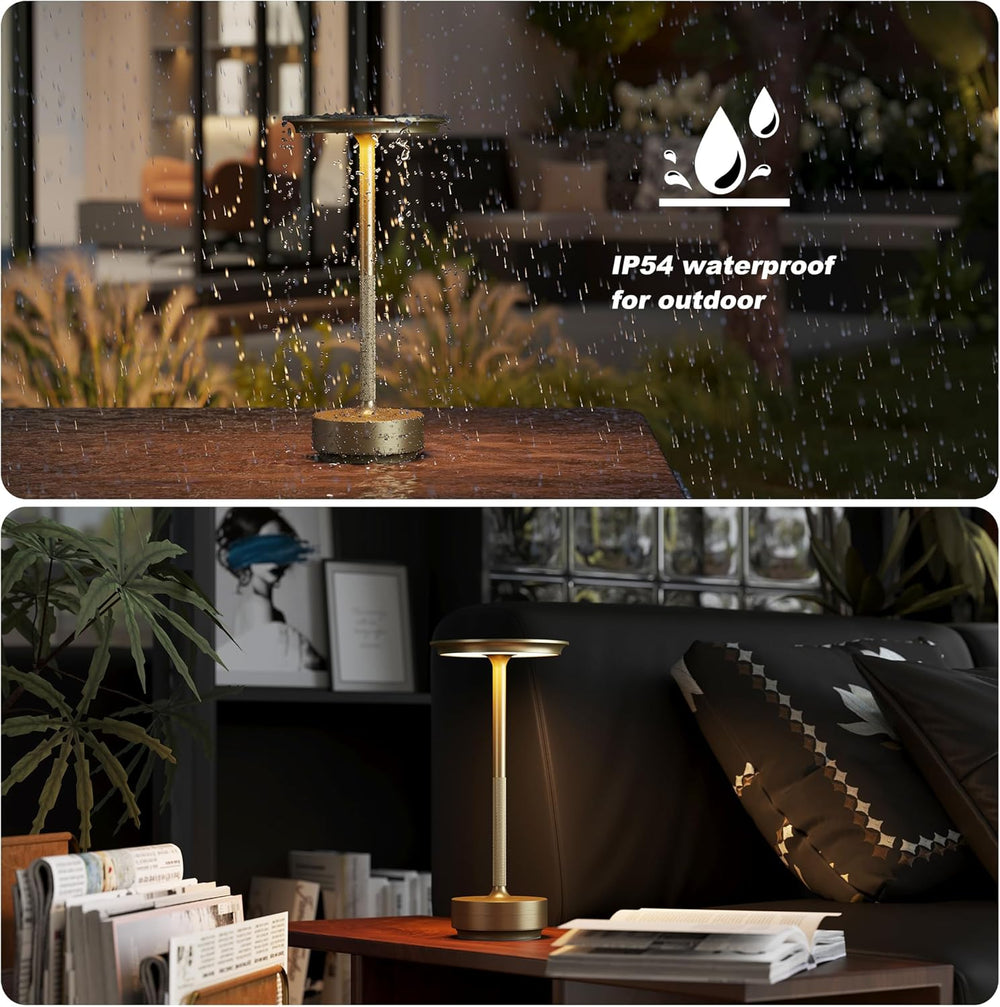TBBGA 1 Pack Rechargeable Cordless Table Lamp, 5000mAh Battery Table Light