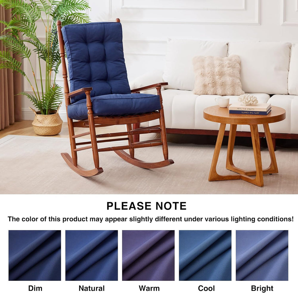 IPYNBAP Rocking Chair Cushion, Waterproof and Fade-Resistant Patio Chair Cush...