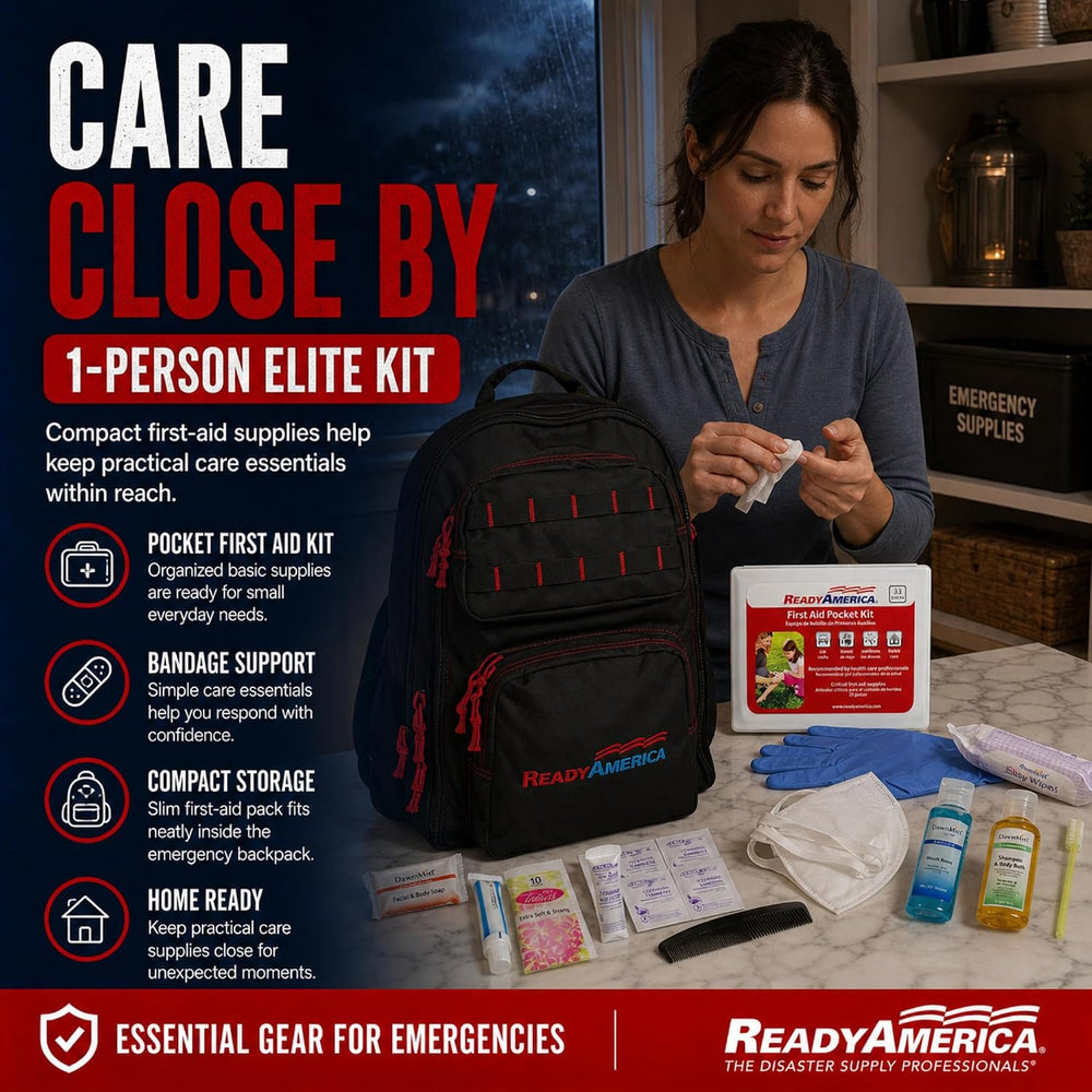 Ready America 70450 Elite 1-Person 3-Day Emergency Backpack
