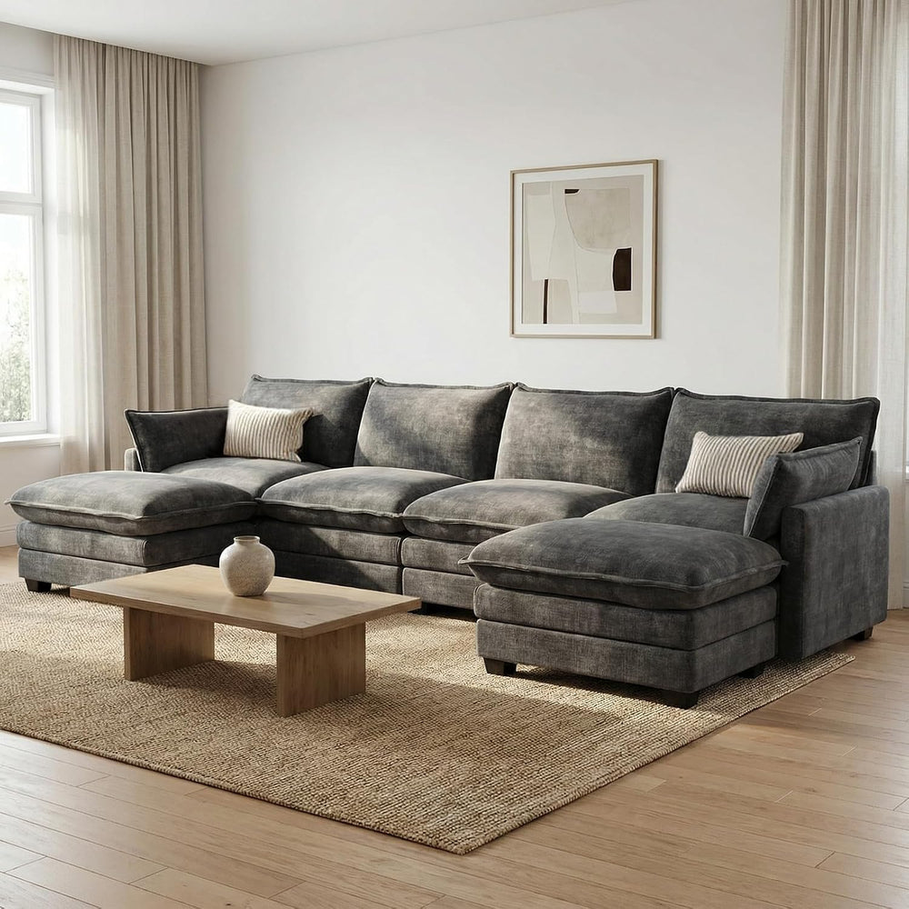 Modular Sectional Couch for Living Room, U Shaped Comfy Sofa