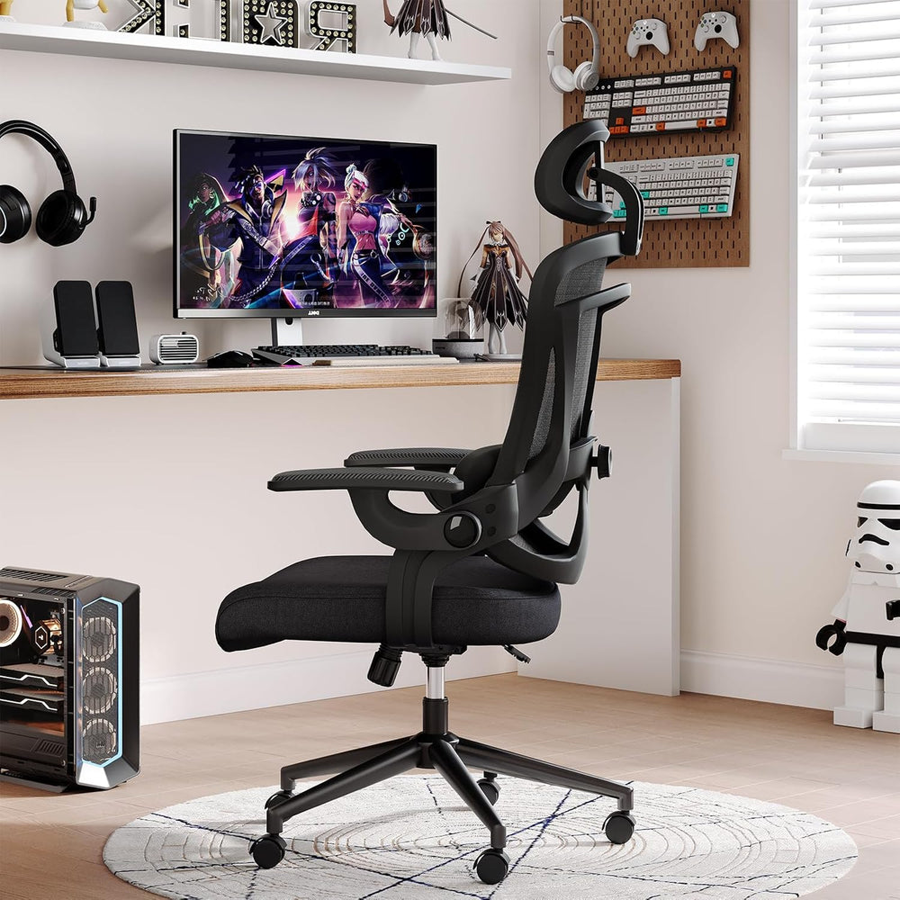 DUMOS Executive Home Office Chair, Ergonomic Computer Desk Chair, Mesh