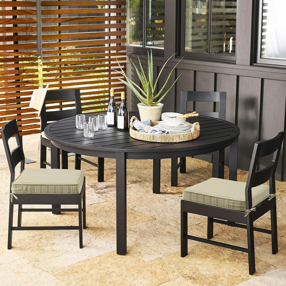 Outdoor Square Corner Seat Cushion, 19"x19"x3", Set of 4, Non ...