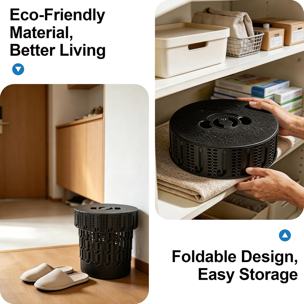 Collapsible Folding Stool Adjustable Step Stool with Safty Lock Foot Stool
