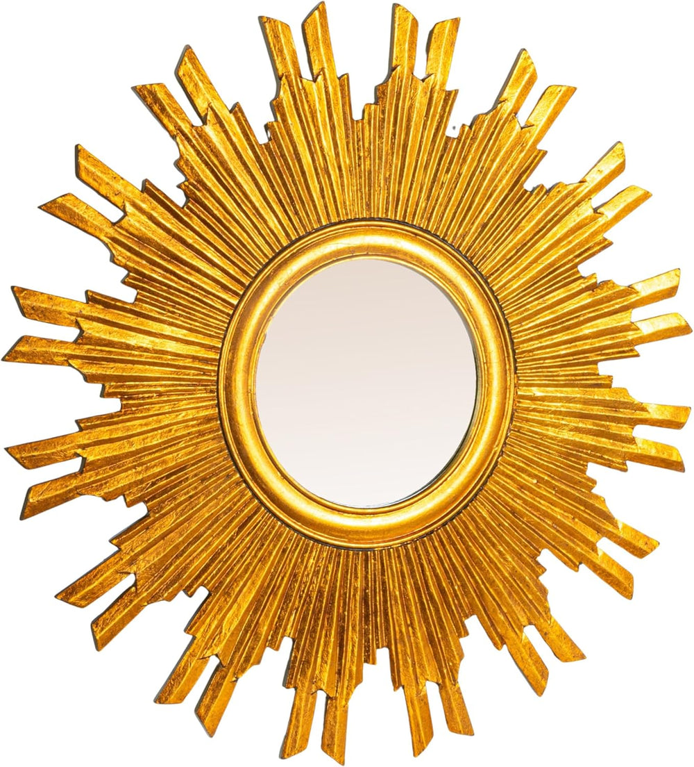 Creative Co-Op Gold Sunburst Mirror