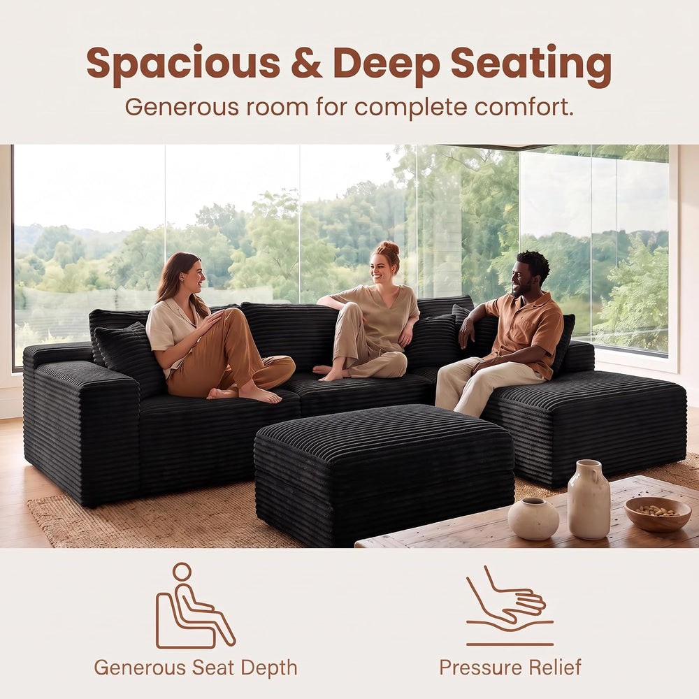 Boneless Couch Modular Sectional Sofa Cloud Couch