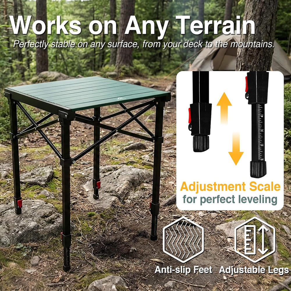 Portable Folding Camping Table Lightweight with Adjustable Height