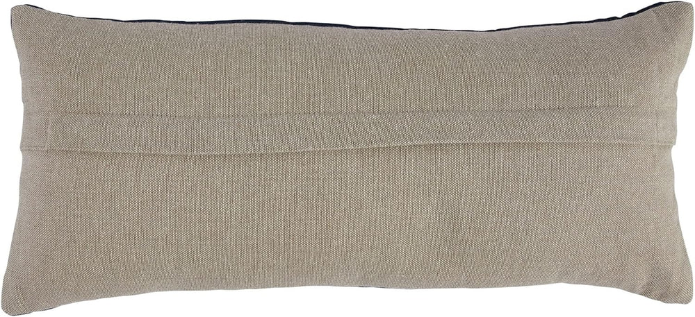 Creative Co-Op Cotton Velvet Embroidered Lumbar Pillow with Beetles and Chamb...