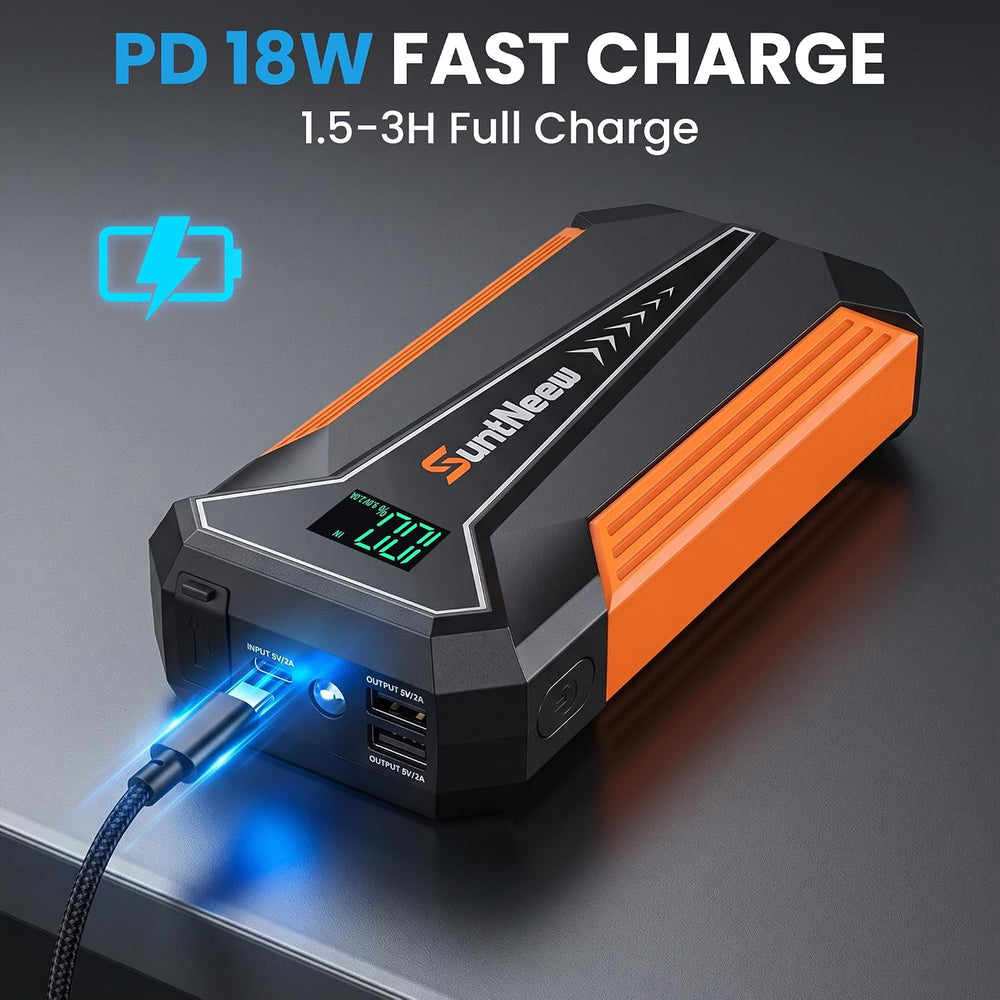 Car Battery Jump Starter 1500A 12V Lithium Jump Pack Portable