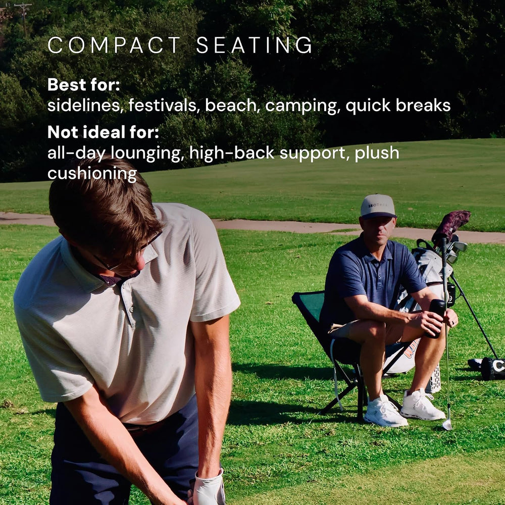 CLIQ ClassiQ Camping Chair, Lightweight Portable Folding Chair, Black