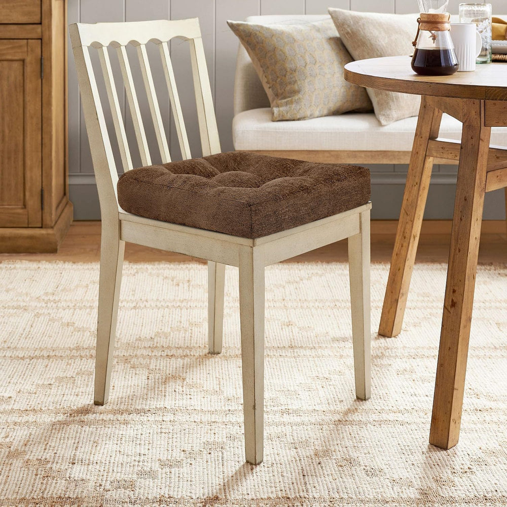 downluxe Chair Cushions for Dining Chairs 4 Pack, Tufted Indoor Chair Pads wi...