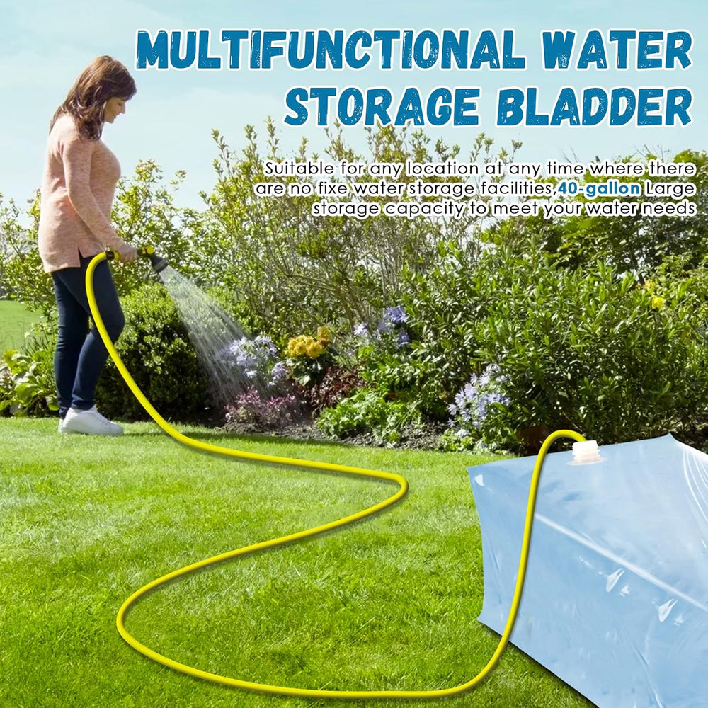 Buzzlett 3 Pcs 40 Gallon Water Storage Bladder, Foldable and Resuable
