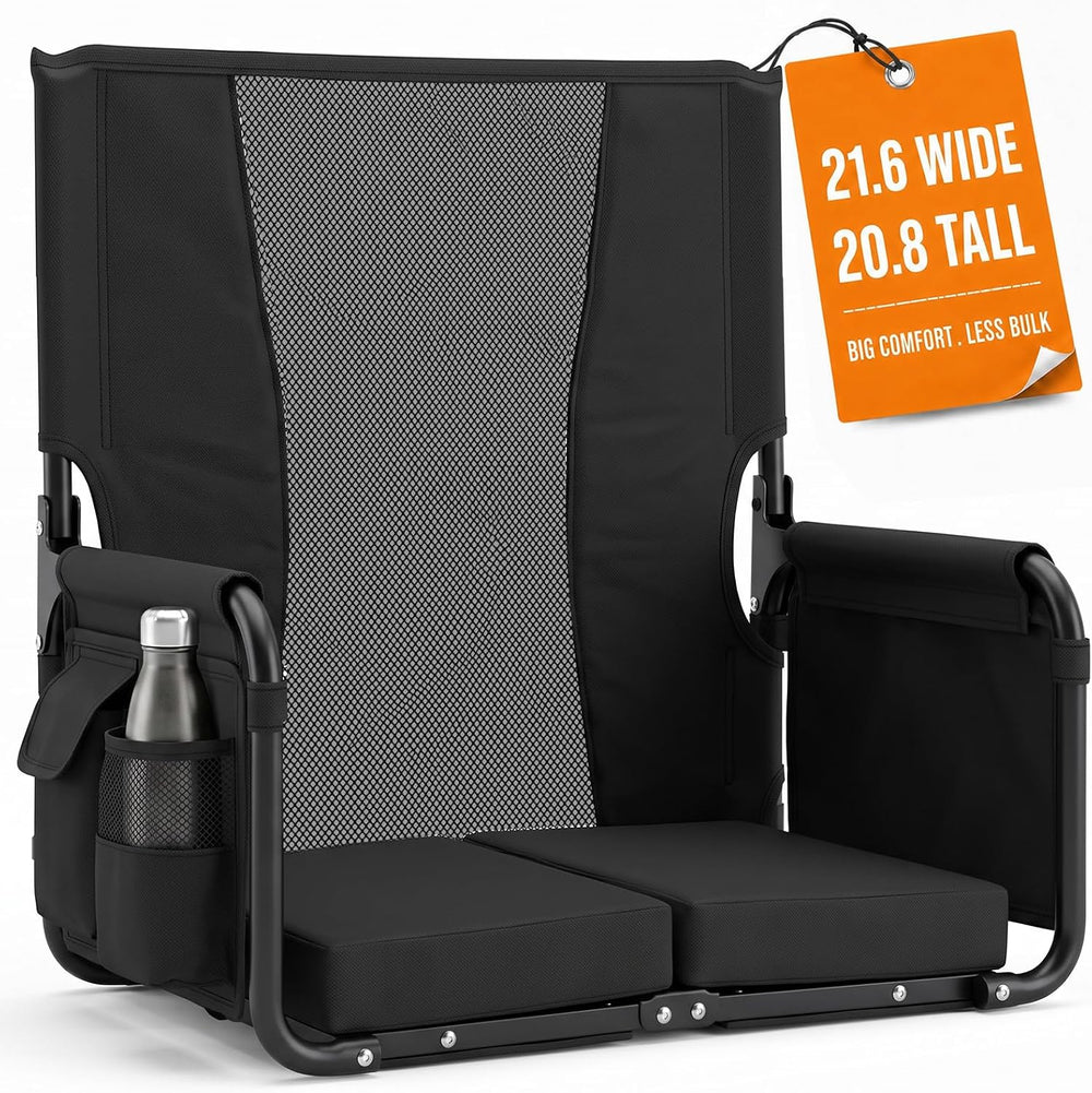 Sekey Stadium Seats with Back Support, Armrests & Soft Cushion
