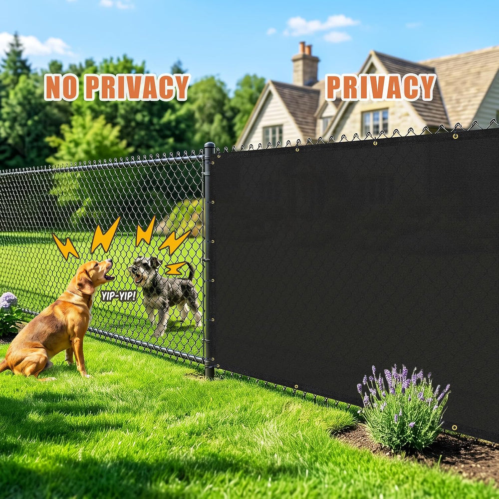 KANAGAWA Privacy Screen Fence 4 x 25ft, 90% Blockage Screen, Black