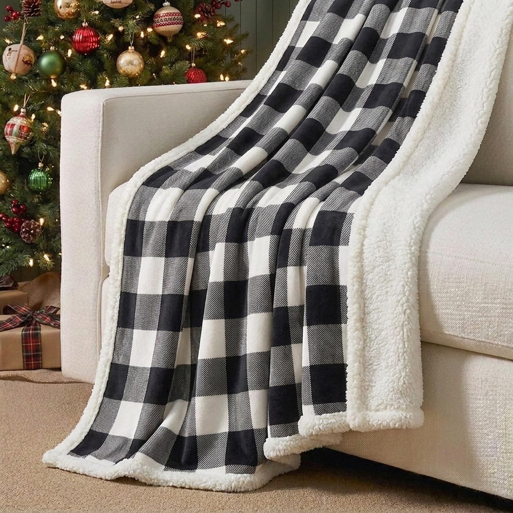 Eddie Bauer - Sherpa Reverse Throw Blanket for Bed or Couch, 50 x 60