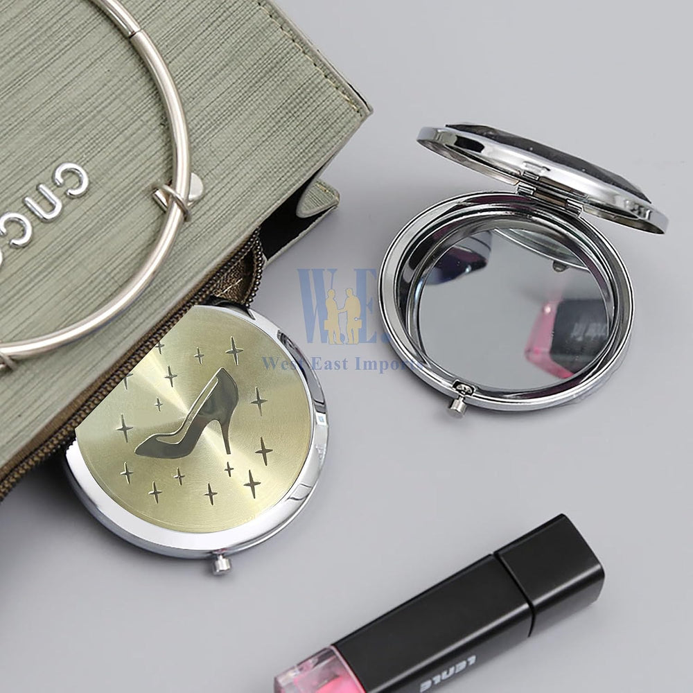 WE Personalized Compact Mirror Favor (12 PCS) - Cinderella Heel Purple