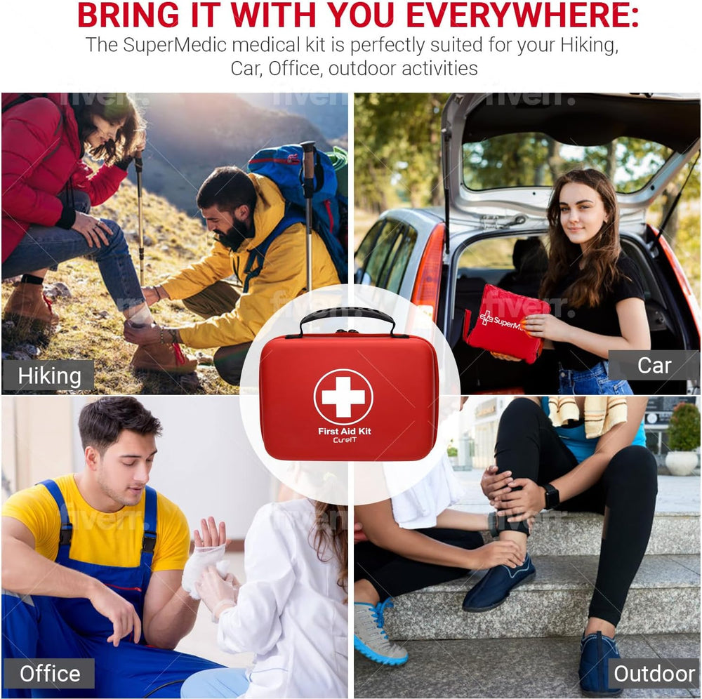 First Aid Kit 230 piece, Waterproof, for Indoor and Outdoor