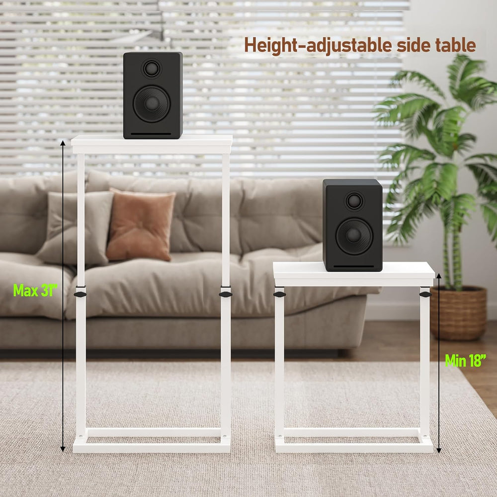 TUTOTAK End Table, Side Table, Tall Couch Table, Sofa Table, Set of 2