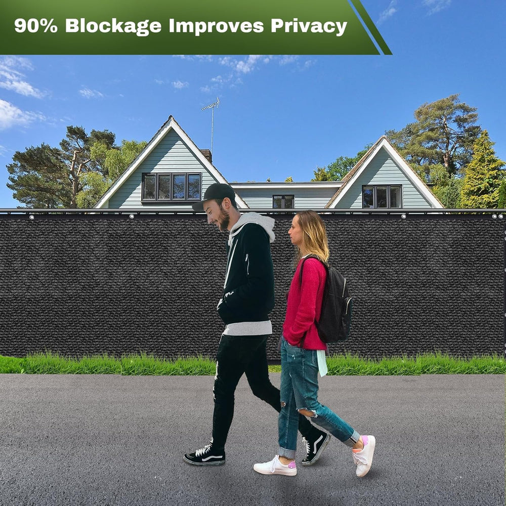 Privacy Screen Fence, TOTU 4ft x 50ft Heavy Duty 170 Shade Net Cover, for Wal...