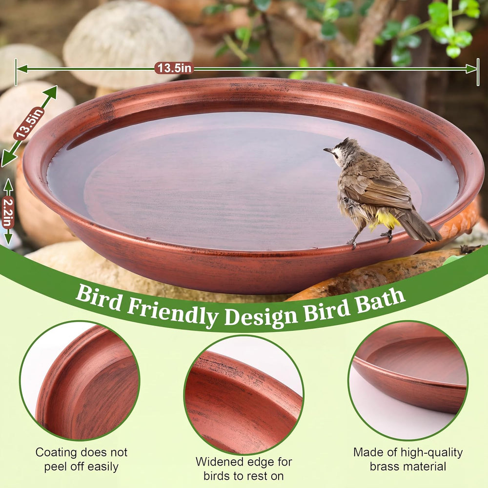 Bird Bath Bowl Outside, Large Bird Bath Bowl Replacement, Standing