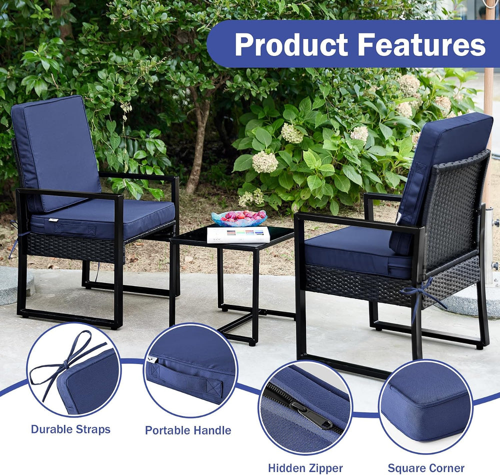 IPYNBAP Outdoor Cushions, Outdoor Chair Cushions 22x22x3 Inch, Cushions for O...