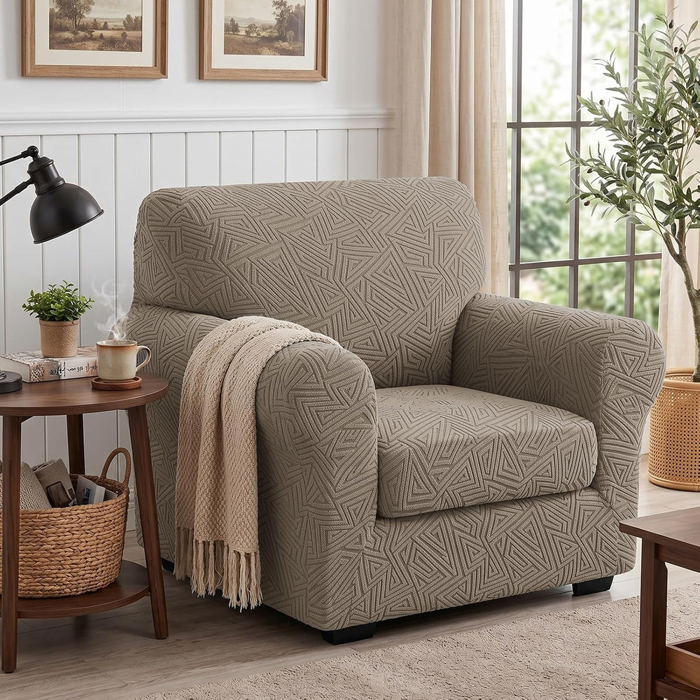 2 Piece Stretch Chair Covers Armchair, Chair 31"-46"