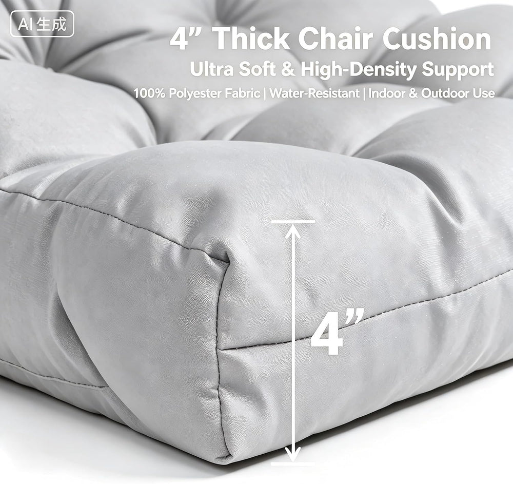 QILLOWAY Outdoor Chair Cushion for Patio Furniture, Waterproof Patio Cushions...