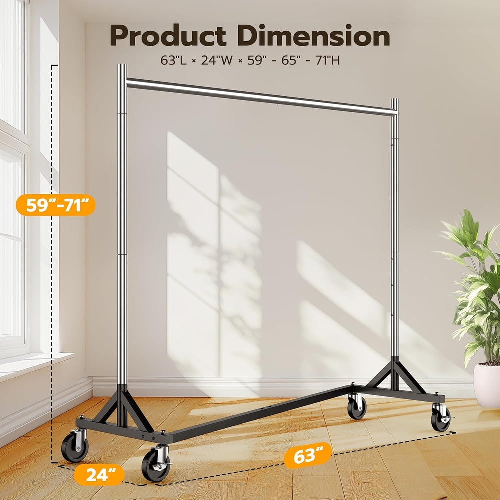 HOKEEPER Z Rack for Clothes Heavy Duty Clothing Rack Hold 500 LBS