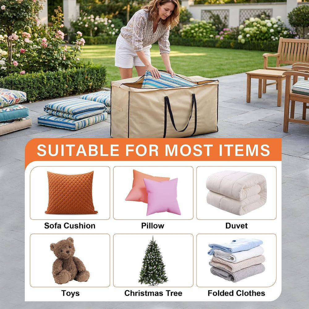 storagebag Patio Cushion Storage Bag, Outdoor Cushion Storage Bag,Waterproof ...