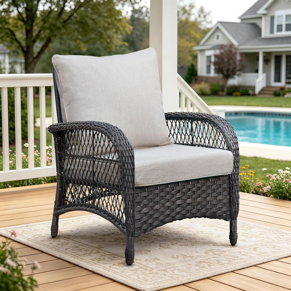 Skypatio Outdoor Deep Seat Chair Cushions Set 24 x 24 Inch, Waterproof UV-Res...