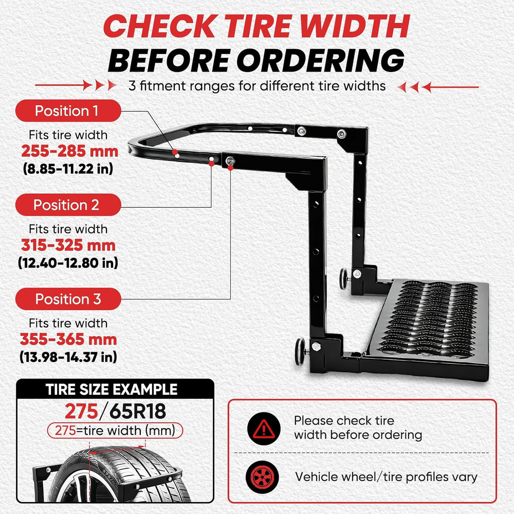 Sakerplus Upgrated Heavy Duty Folding Tire Step